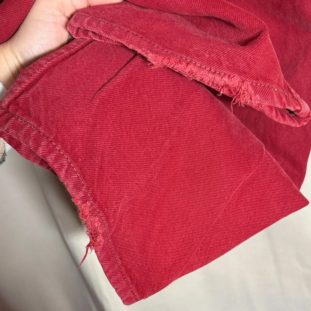 LEVI’S 501 VINTAGE 1996 MADE IN USA Rare Red Button Fly Denim Jeans SIZE 38 / 32
